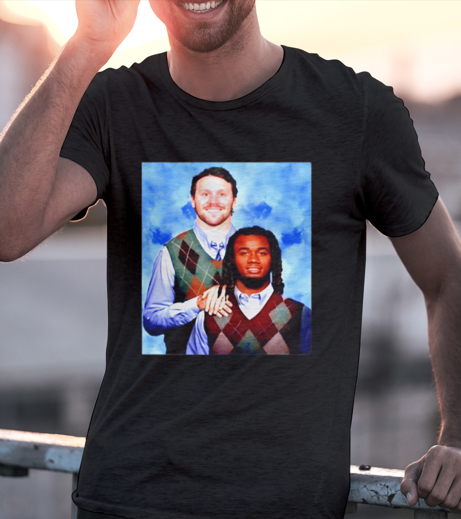 Josh Allen James Cook Buffalo Bills Step Brothers Meme Football Comedy T-Shirt