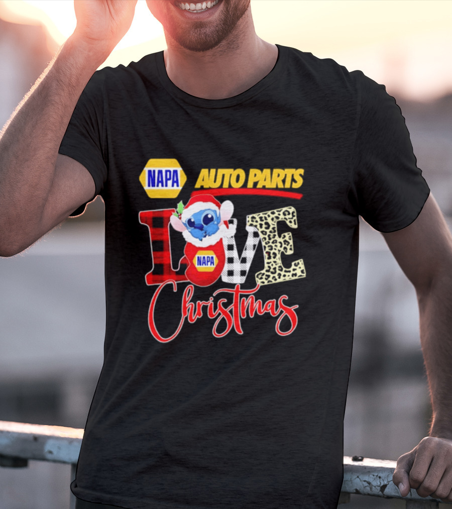NAPA Auto Parts Stitch Christmas Love Holiday 2026 T-Shirt