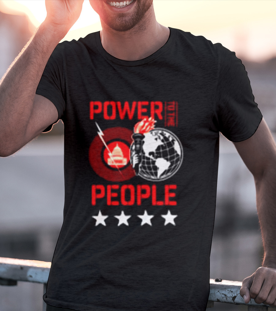 Power To The People 2026 Columbia MD October 3 Merriweather Post Pavilion Capitol Globe Torch T-Shirt