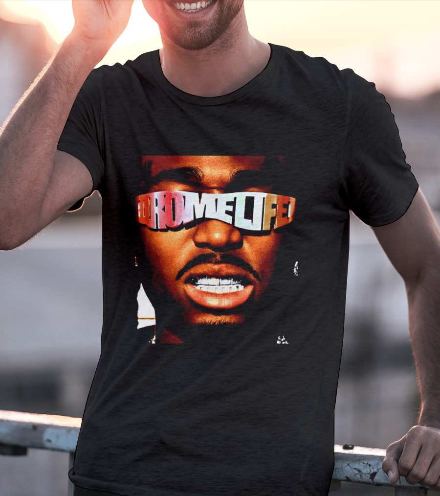 Qromelife Album Cover Featuring Quavo Face T-Shirt