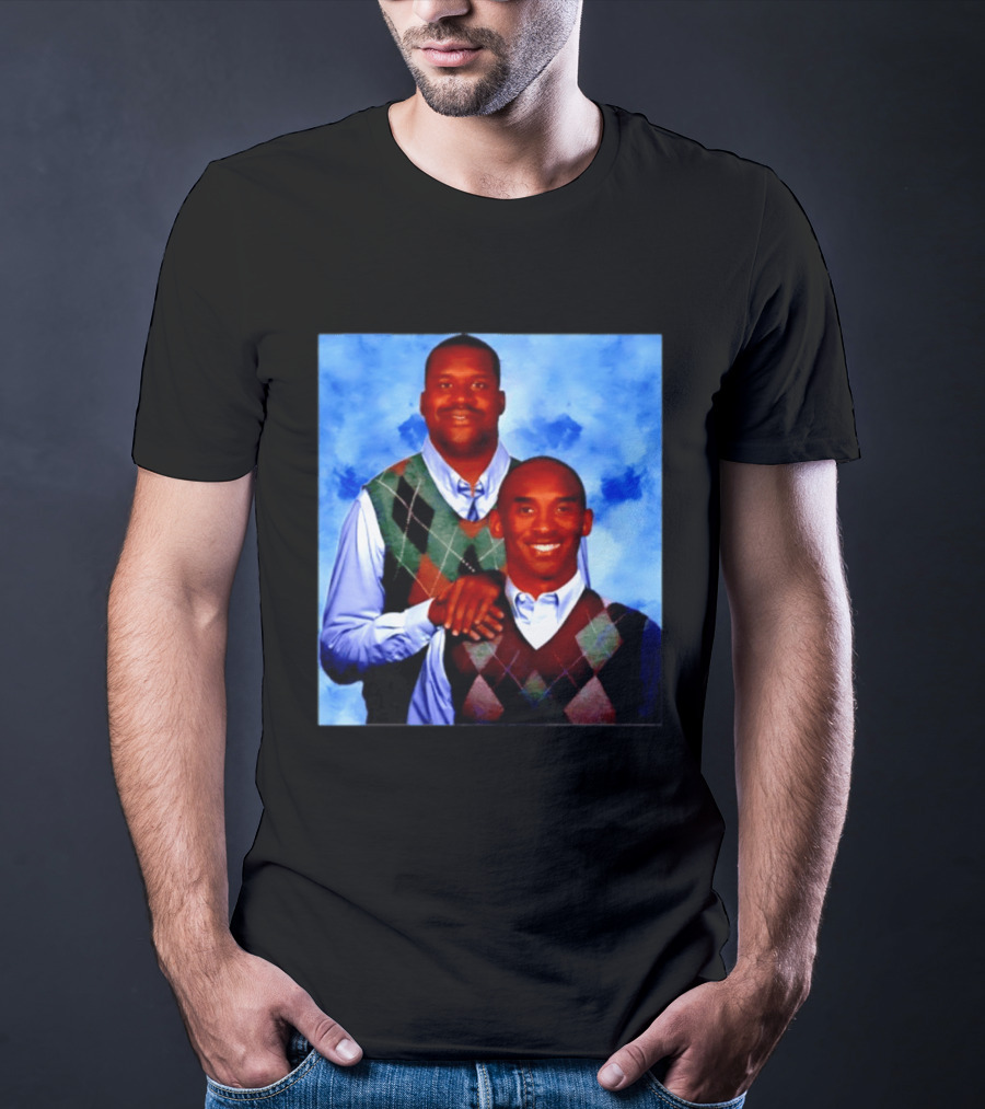 Shaquille O'Neal Kobe Bryant Step Brothers Meme Basketball T-Shirt