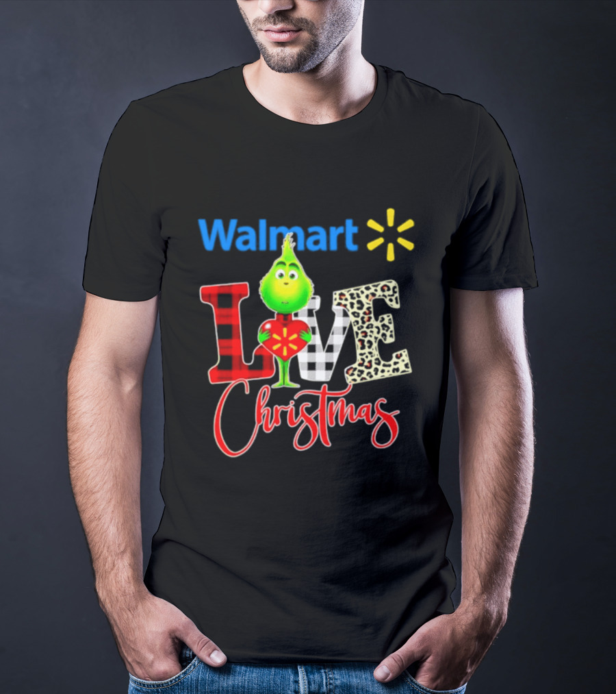 Walmart Grinch Love Christmas 2026 Cartoon T-Shirt