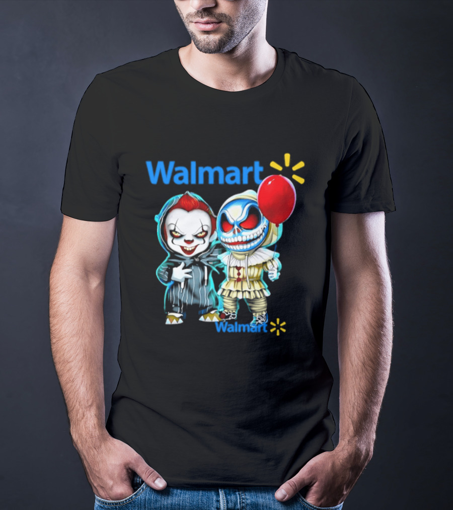 Walmart Pennywise Skellington 2026 Halloween Balloon Collaboration T-Shirt