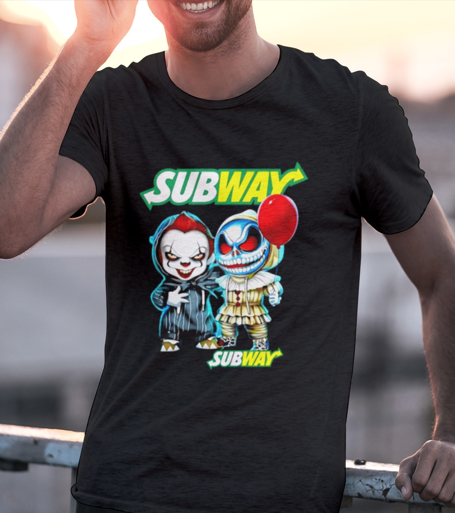 Subway Halloween 2026 Pennywise Skellington Red Balloon T-Shirt