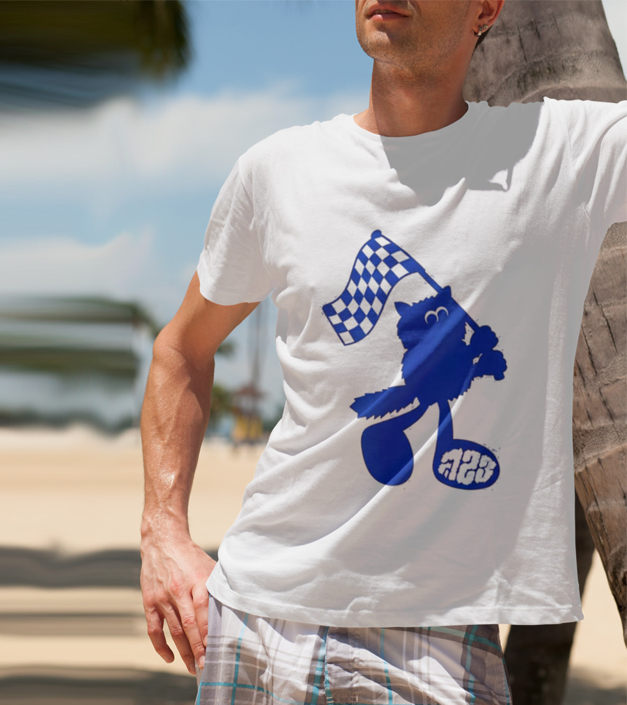 Alex Albon Quadrant Singapore Race Week Mascot 23 Checkered Flag T-Shirt