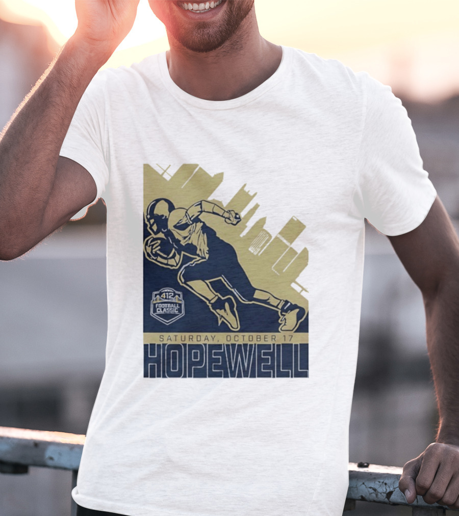 Hopewell Football Classic Saturday October 17 City Skyline T-Shirt