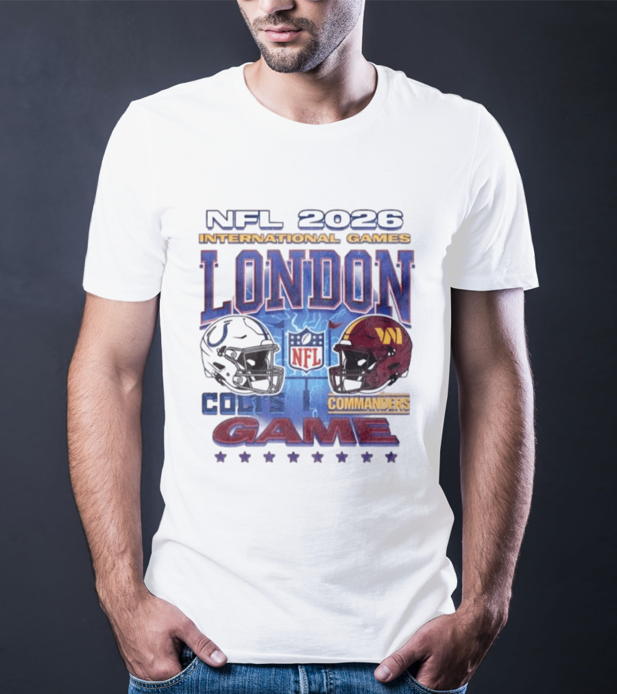 NFL 2026 International Games London Colts Vs Commanders Game T-Shirt