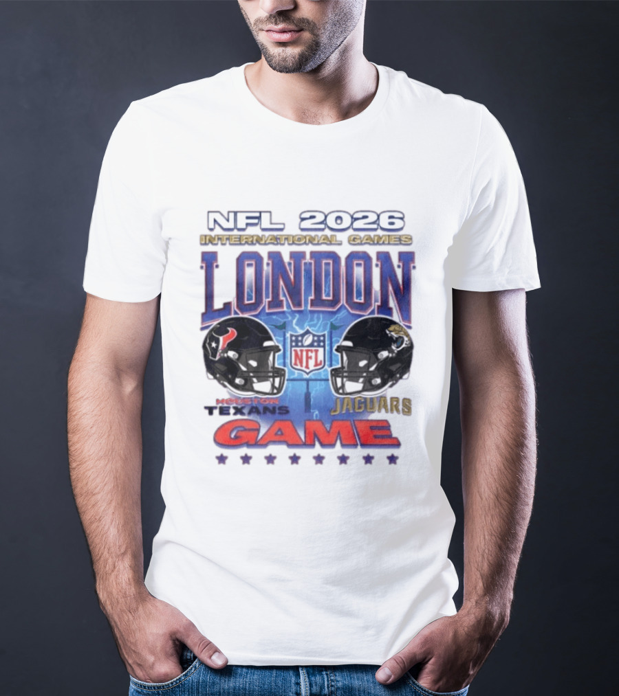 NFL 2026 International Games London Houston Texans Vs Jacksonville Jaguars Game T-Shirt