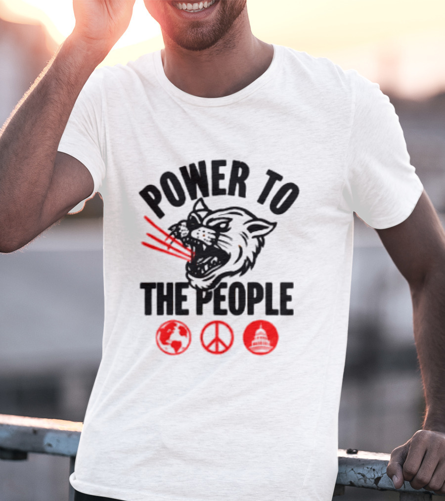 Power To The People 2026 Columbia MD October 3 Merriweather Post Pavilion The Tiger Peace T-Shirt