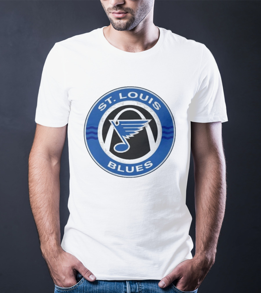 St. Louis Blues NHL Hockey Arch And Note T-Shirt