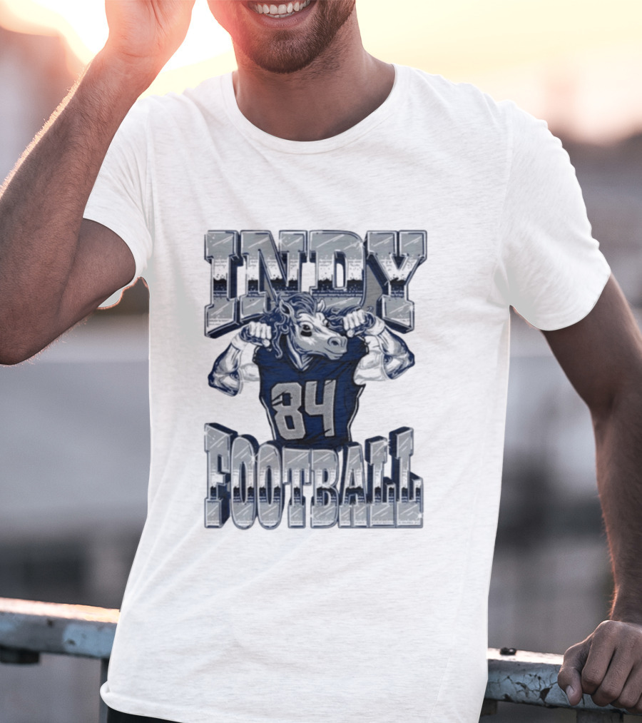 Indy Football Horse Power 84 Indianapolis Colts T-Shirt