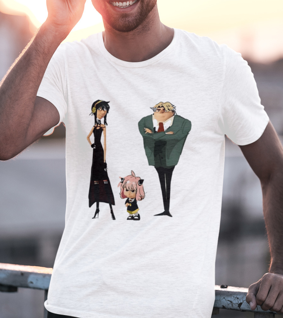 Despicable X Family Loid Forger Yor Forger Anya Forger Spy X Family Characters T-Shirt