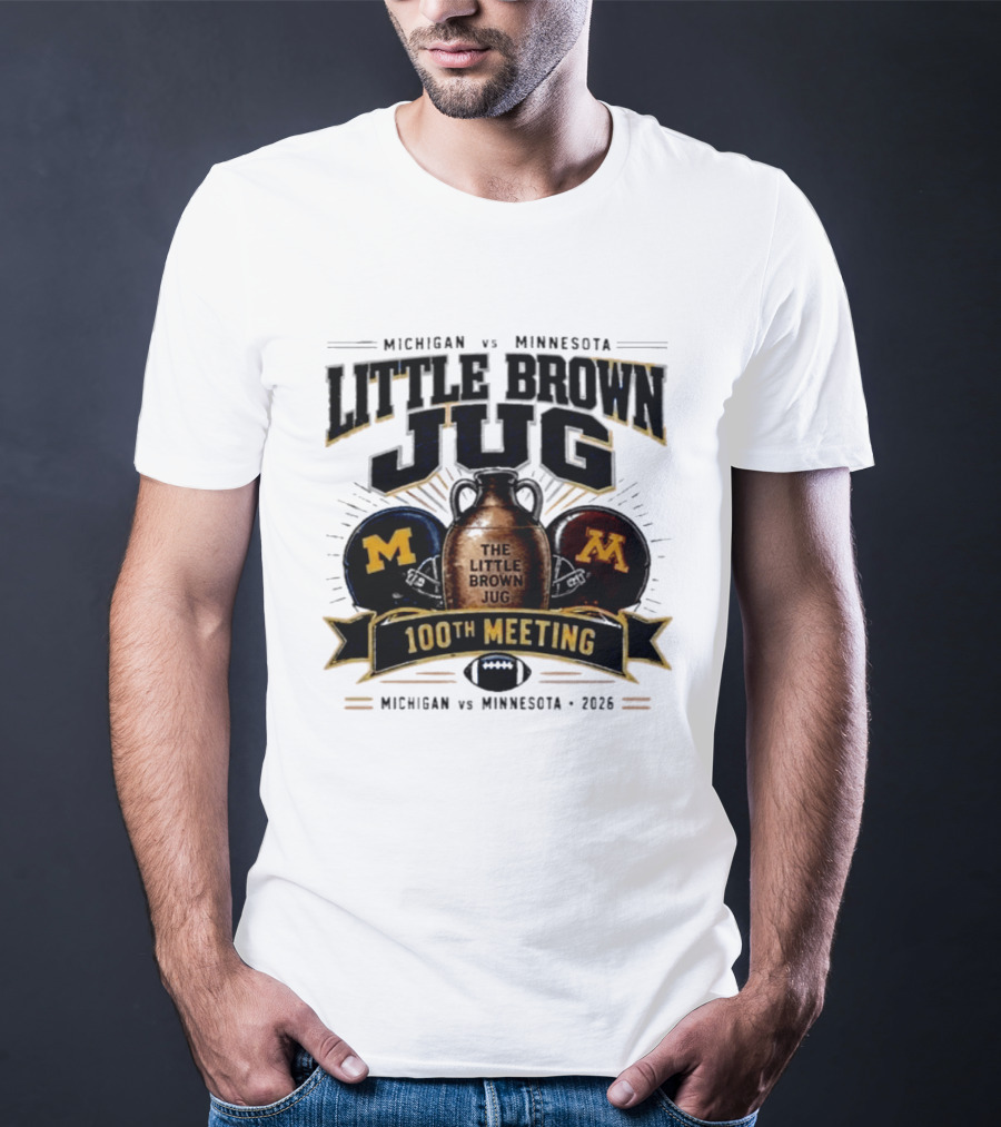 Michigan Vs Minnesota Little Brown Jug 100th Meeting 2023 T-Shirt