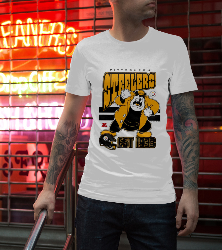 Pittsburgh Steelers Disney Pete EST 1933 NFL Collaboration T-Shirt