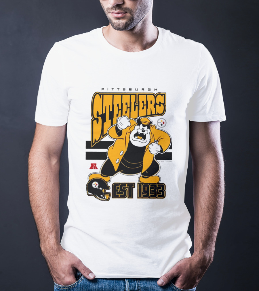 Pittsburgh Steelers Disney Pete EST 1933 NFL Collaboration T-Shirt