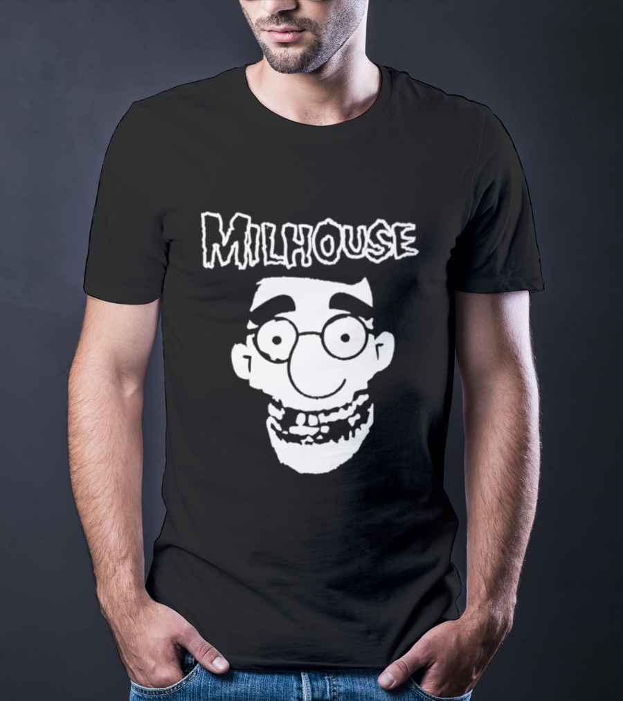 Milhouse Face The Simpsons Cartoon Animated Series T-Shirt