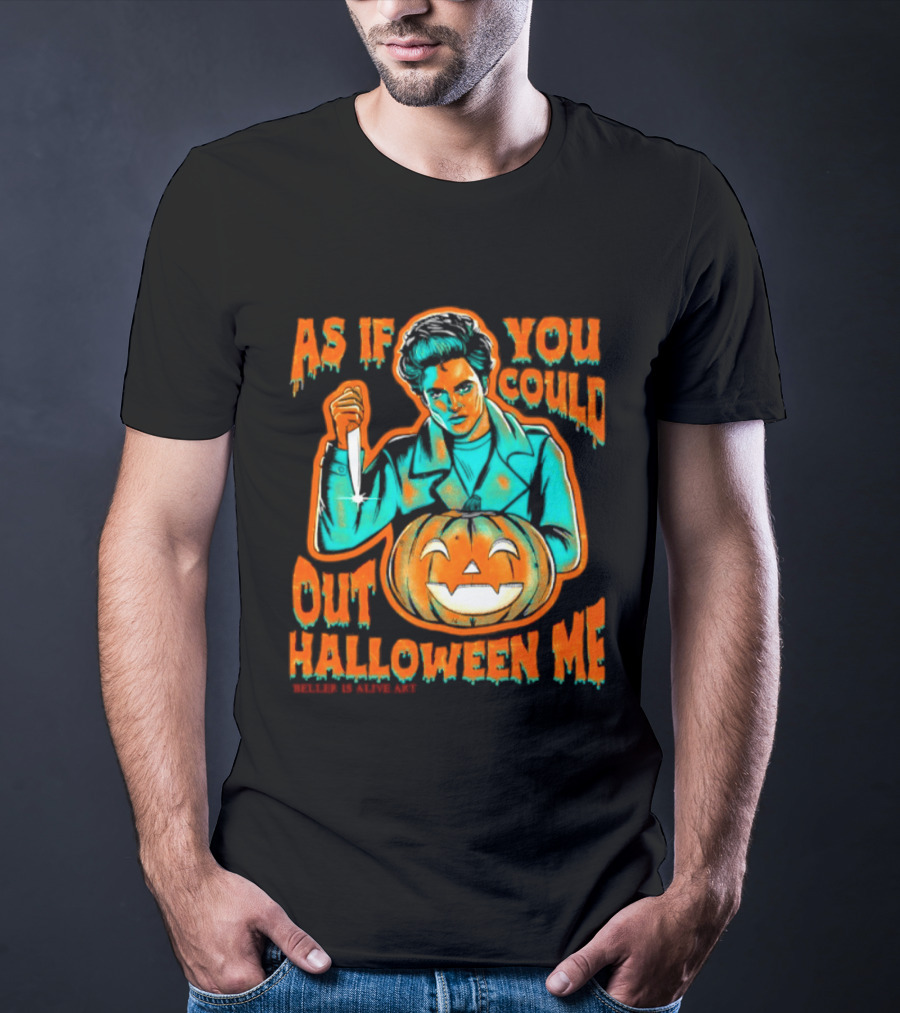 Robert Pattinson As If You Could Out Halloween Me Knife Pumpkin T-Shirt