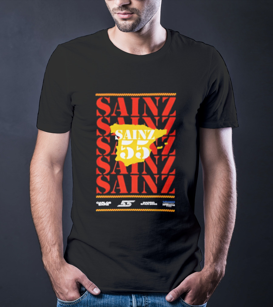 Sainz 55 Atlassian Williams Madrid Race Team Carlos T-Shirt