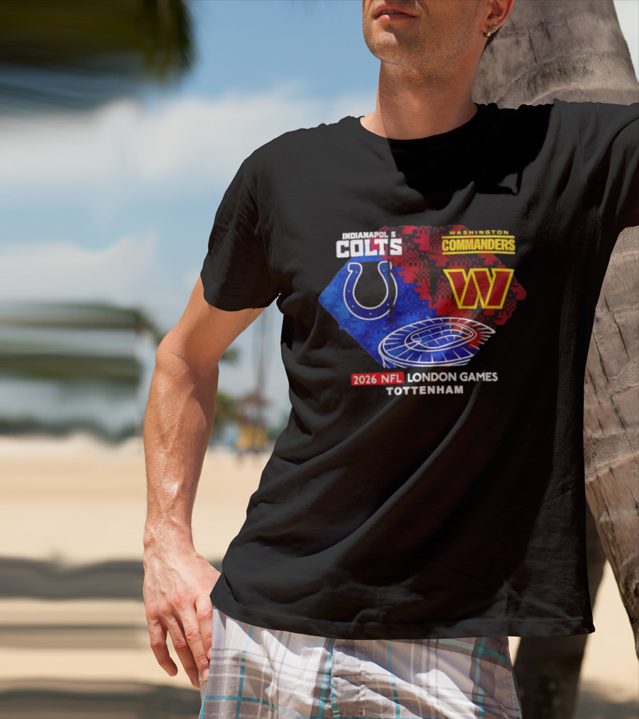 Indianapolis Colts Vs Washington Commanders 2026 NFL London Games Wembley Stadium T-Shirt