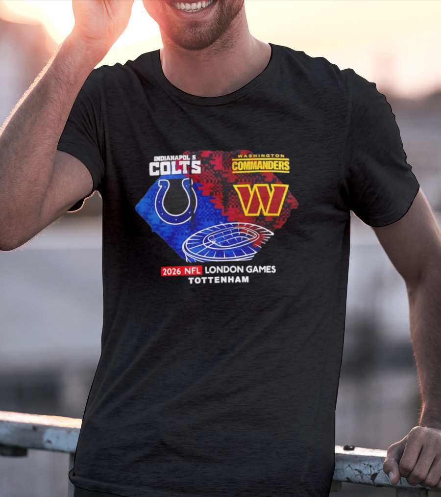 Indianapolis Colts Vs Washington Commanders 2026 NFL London Games Wembley Stadium T-Shirt