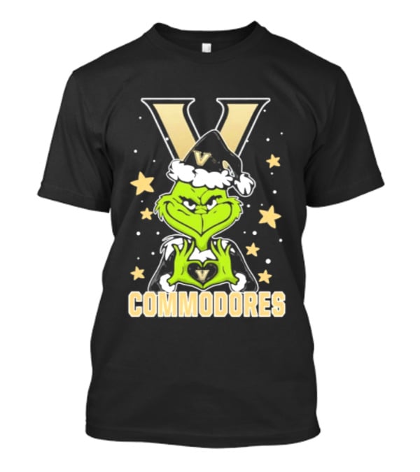 Vanderbilt Commodores Grinch Christmas Love Hands 2026 Football T-Shirt