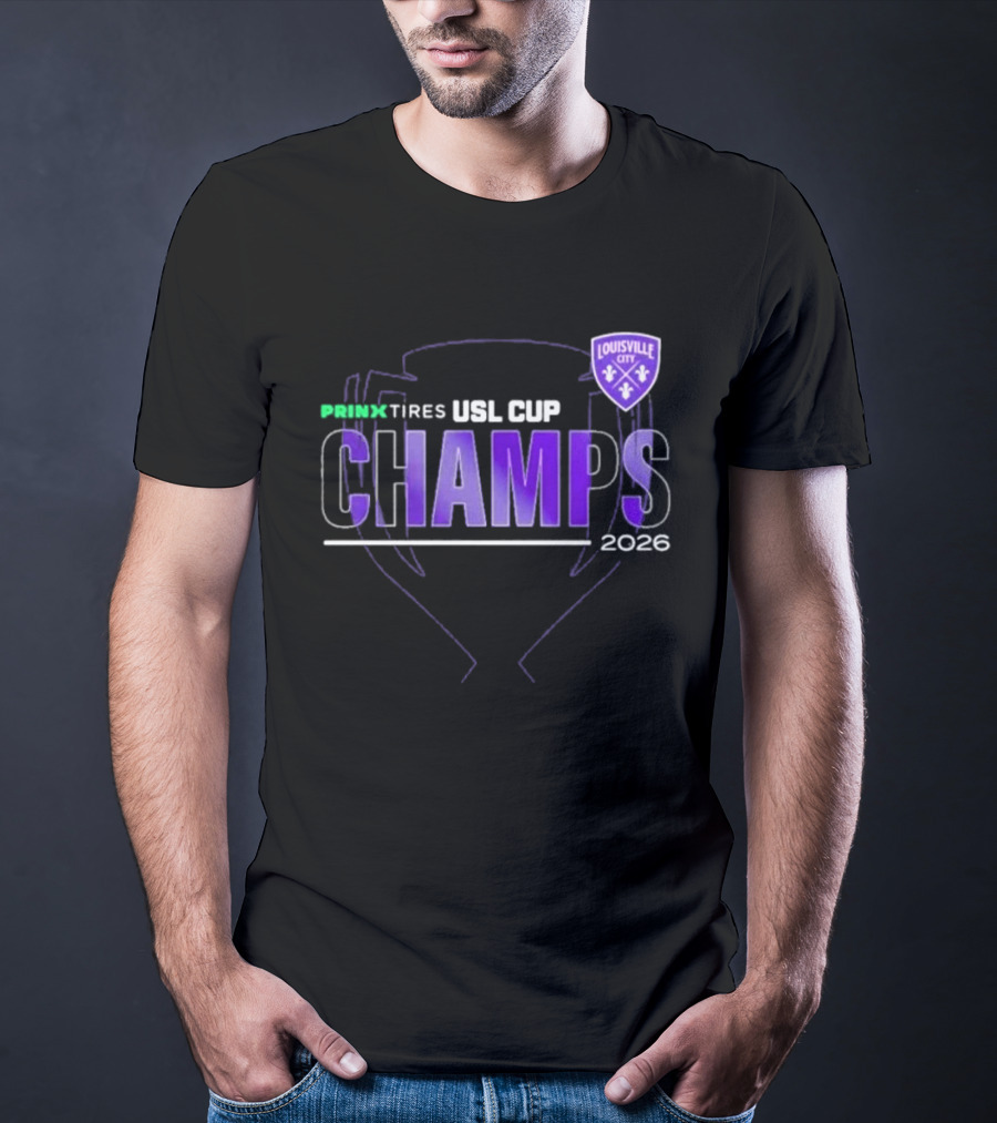 Louisville City FC Prinx Tires USL Cup Champions 2026 T-Shirt