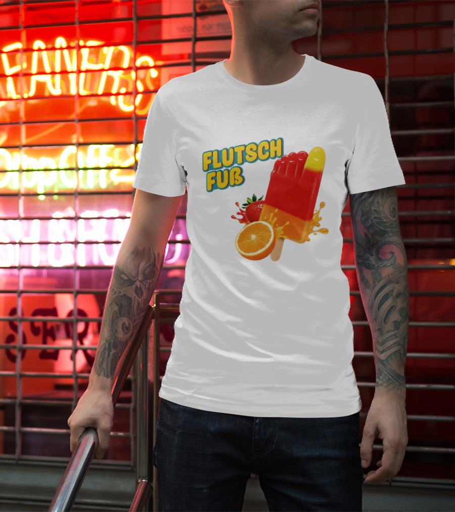 Flutsch Fub Popsicle Orange Strawberry Splash T-Shirt