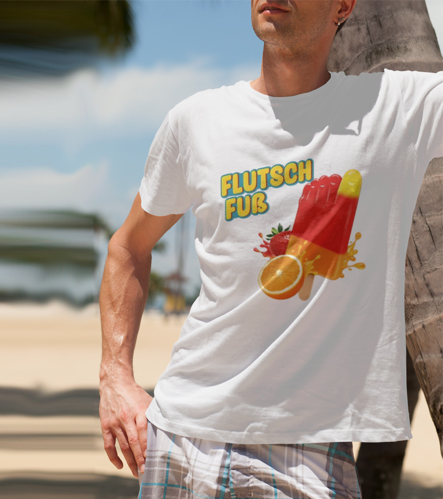 Flutsch Fub Popsicle Orange Strawberry Splash T-Shirt