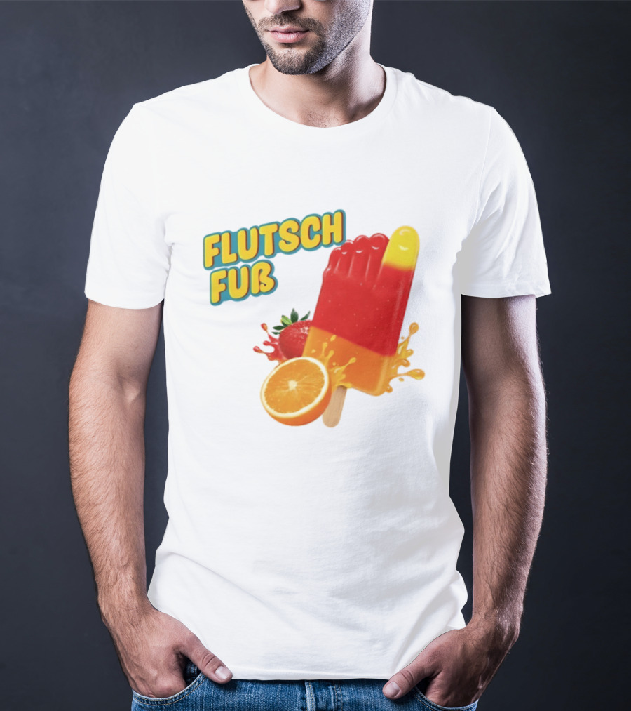 Flutsch Fub Popsicle Orange Strawberry Splash T-Shirt