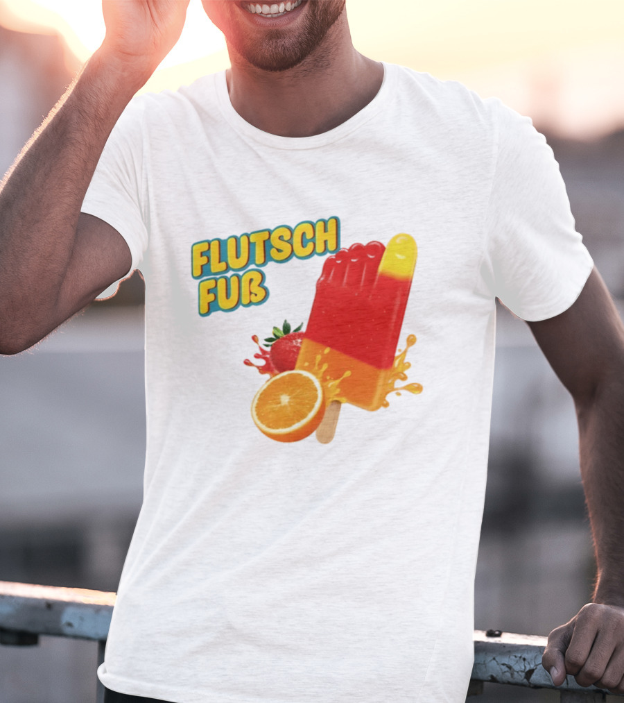Flutsch Fub Popsicle Orange Strawberry Splash T-Shirt