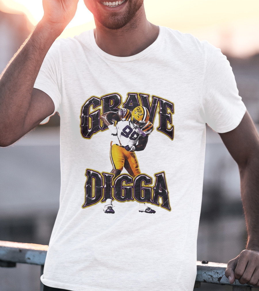 Grave Digga Deuce 90 Gotta Go To Work Football Player T-Shirt