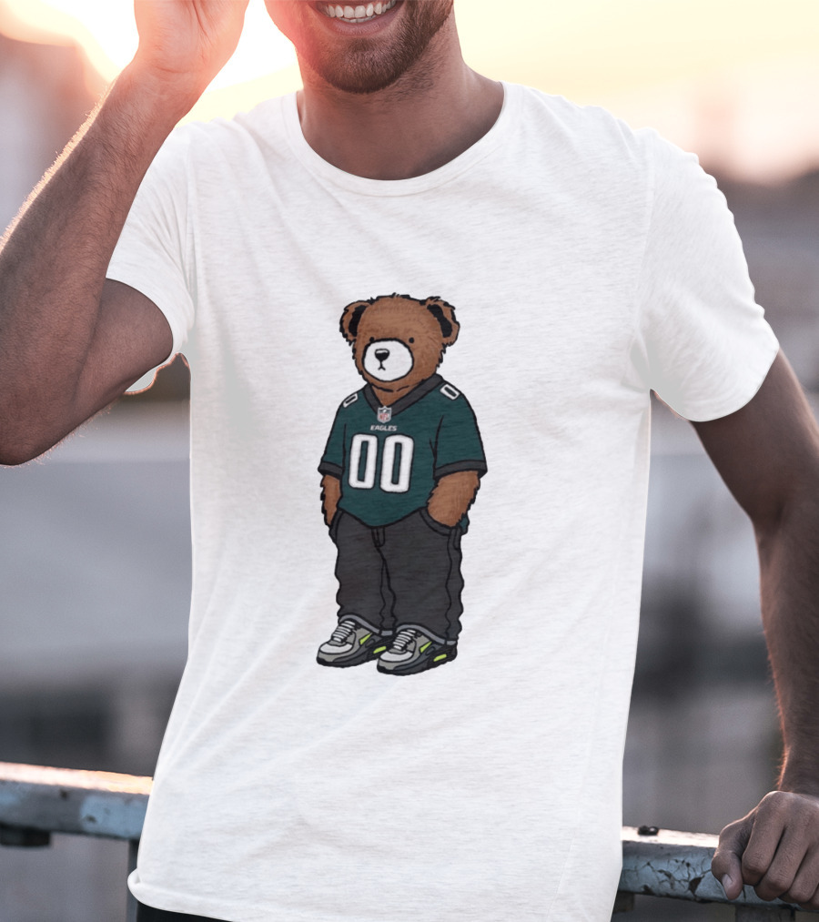 Philadelphia Eagles Teddy Bear London Games 2026 T-Shirt