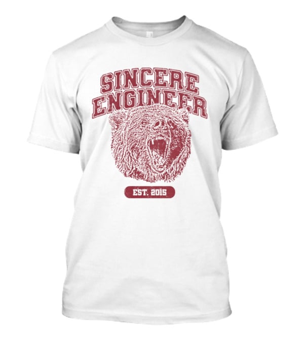 Sincere Engineer Bear Est 2015 Engineering T-Shirt