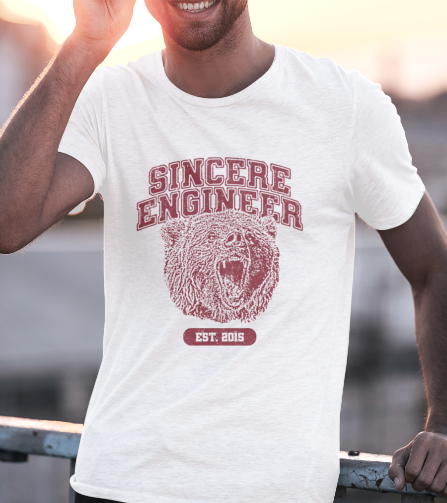 Sincere Engineer Bear Est 2015 Engineering T-Shirt