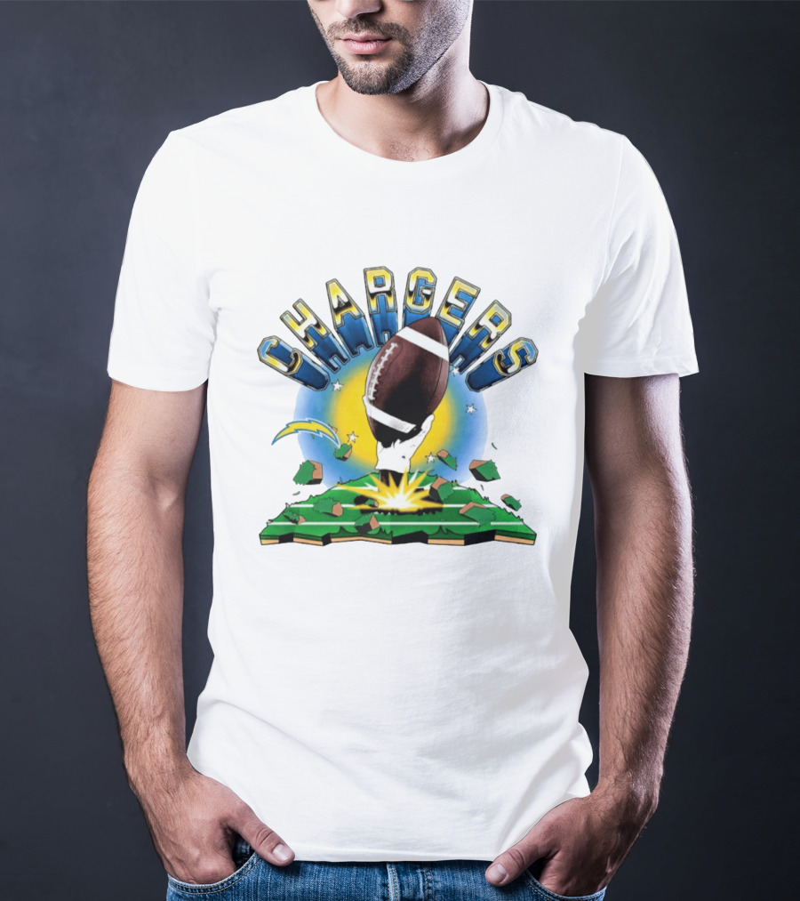Los Angeles Chargers 2026 Explode Clubhouse Football Burst T-Shirt