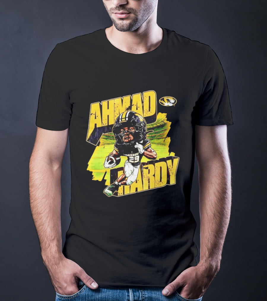 Missouri Tigers Football Ahmad Hardy NCAA Caricature T-Shirt