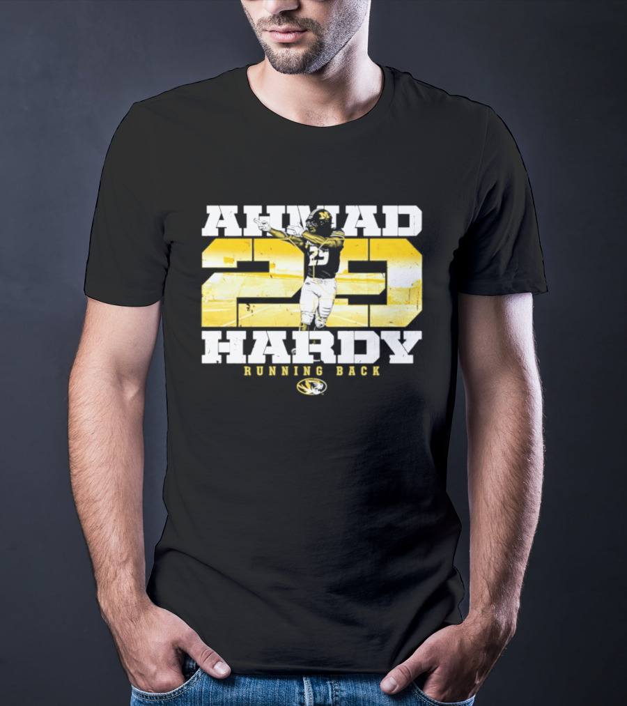 Ahmad 20 Hardy Running Back Missouri Tigers Football NCAA T-Shirt