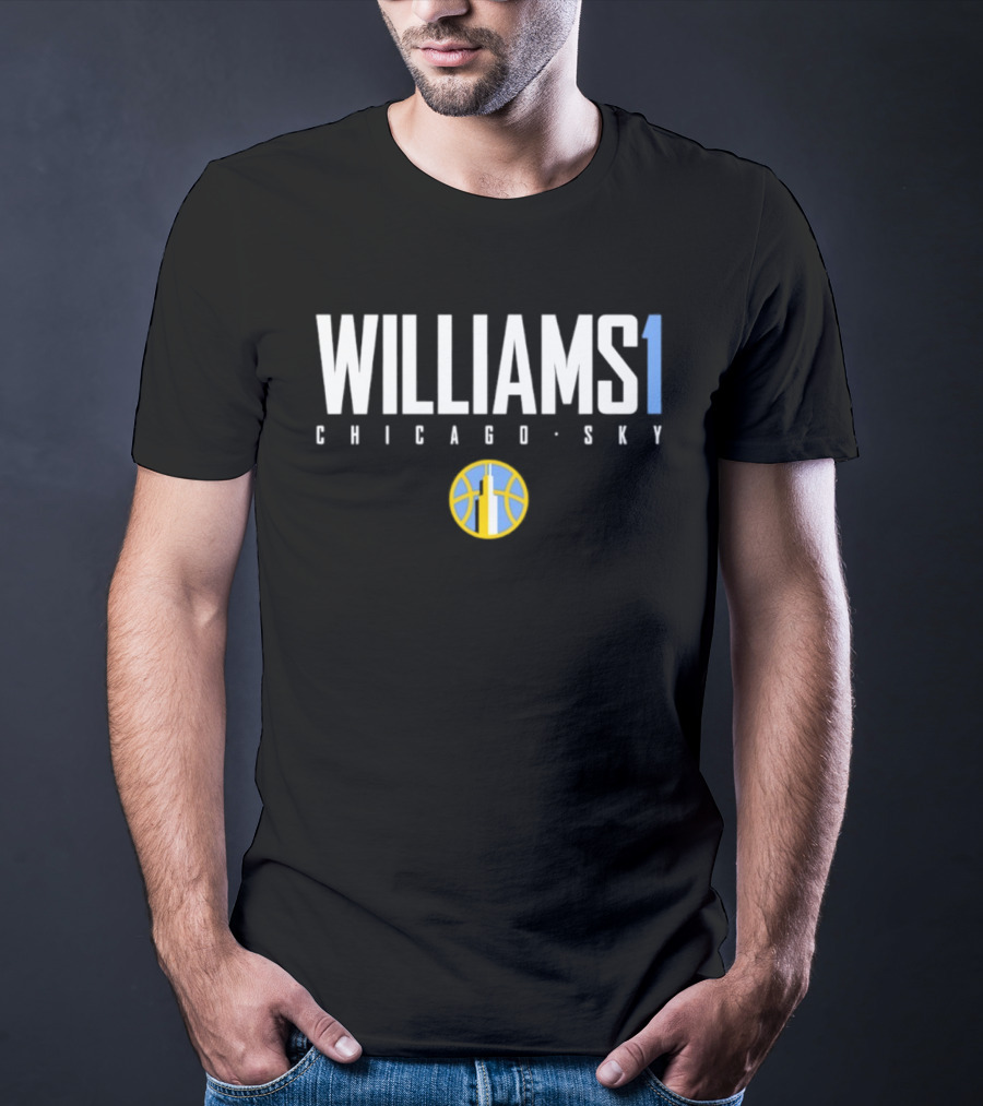 Williams 1 Chicago Sky WNBA Basketball T-Shirt