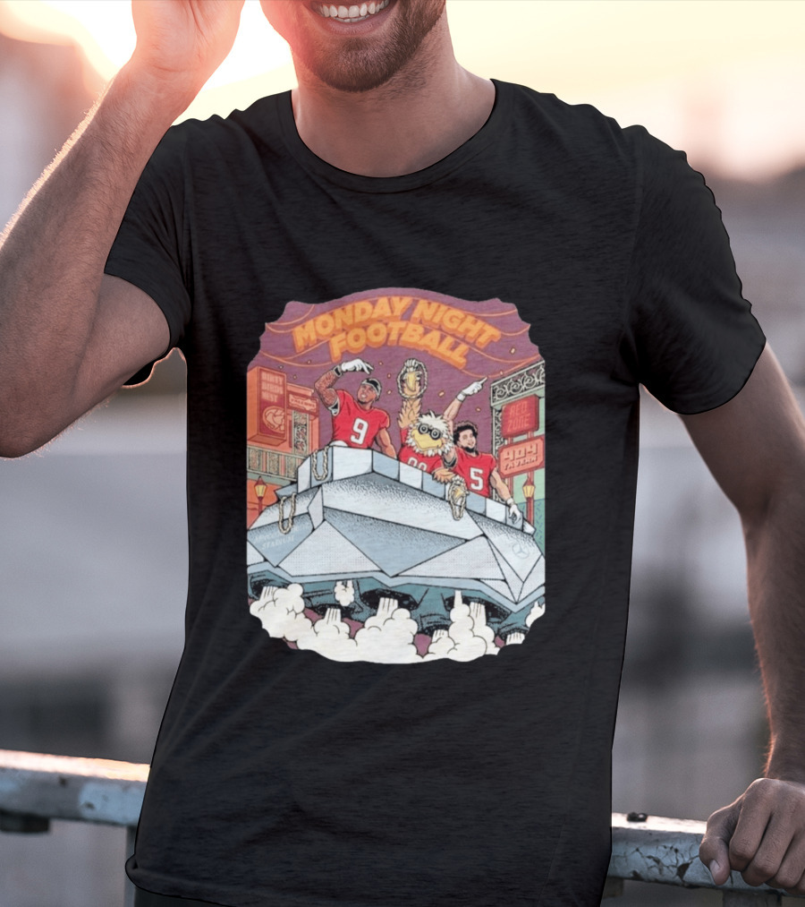 Monday Night Football Atlanta Falcons Dirty Bird Nest Red Zone Stadium T-Shirt
