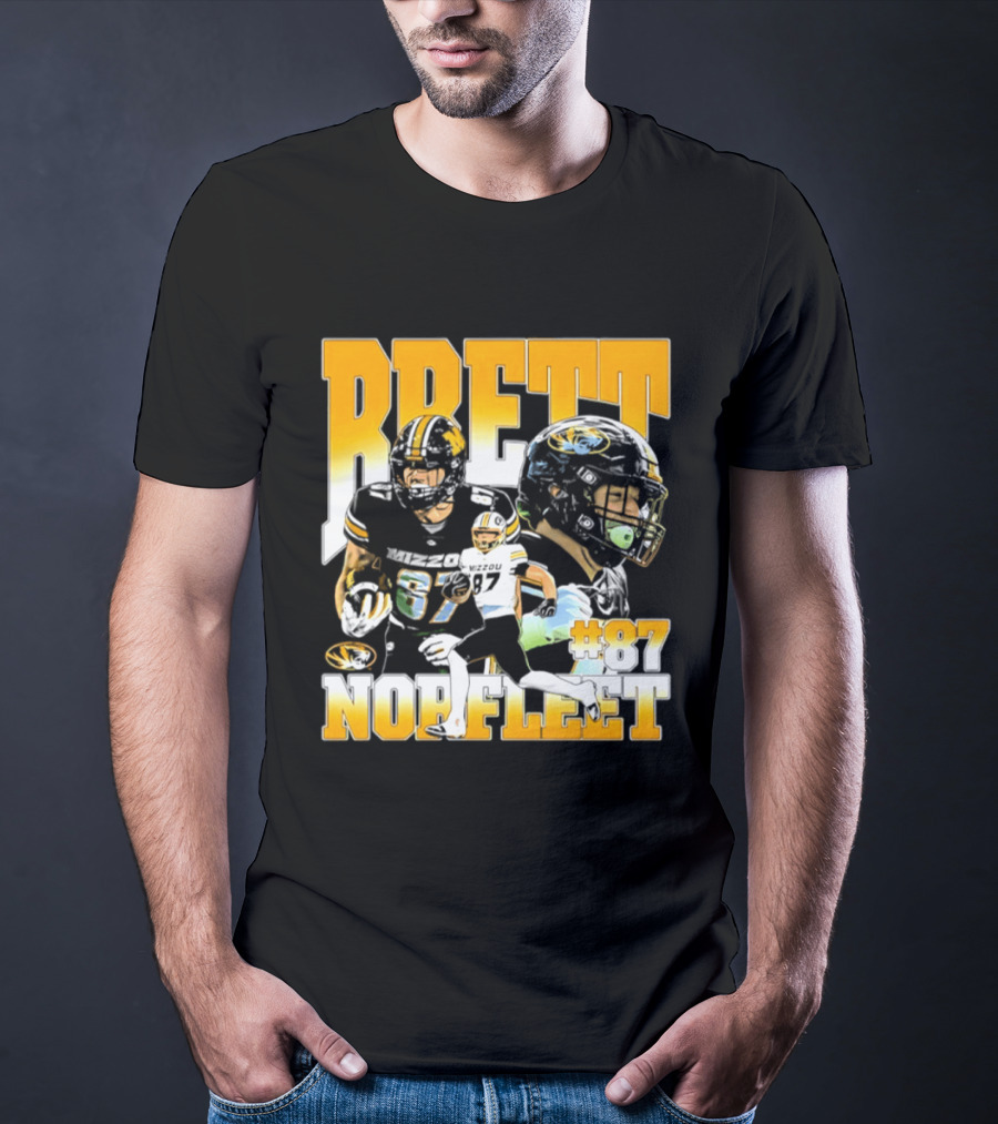 Brett Norfleet #87 Missouri Tigers Football NCAA T-Shirt