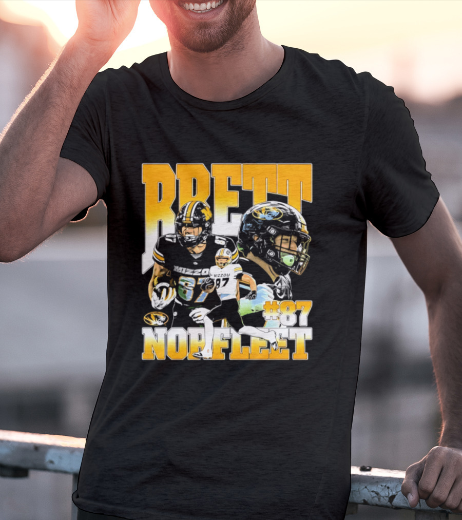 Brett Norfleet #87 Missouri Tigers Football NCAA T-Shirt