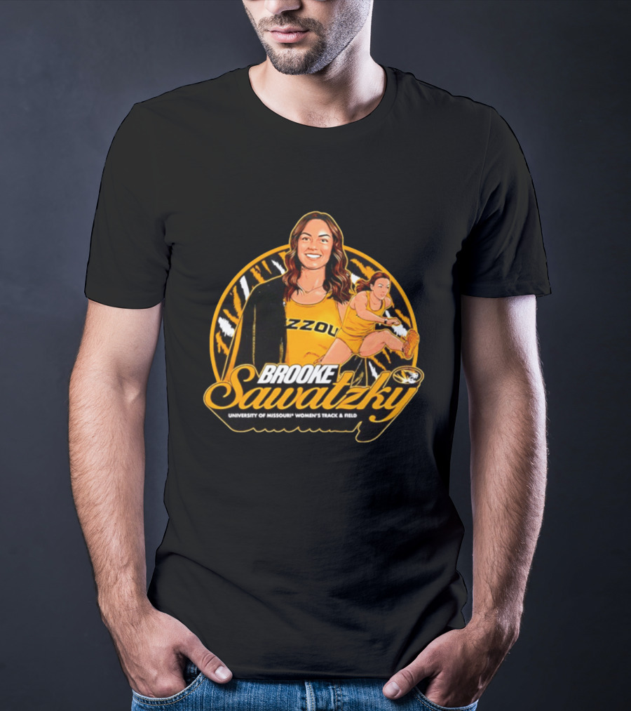 Brooke Sawatzky University Of Missouri Women's Track & Field NCAA Mizzou Tigers T-Shirt