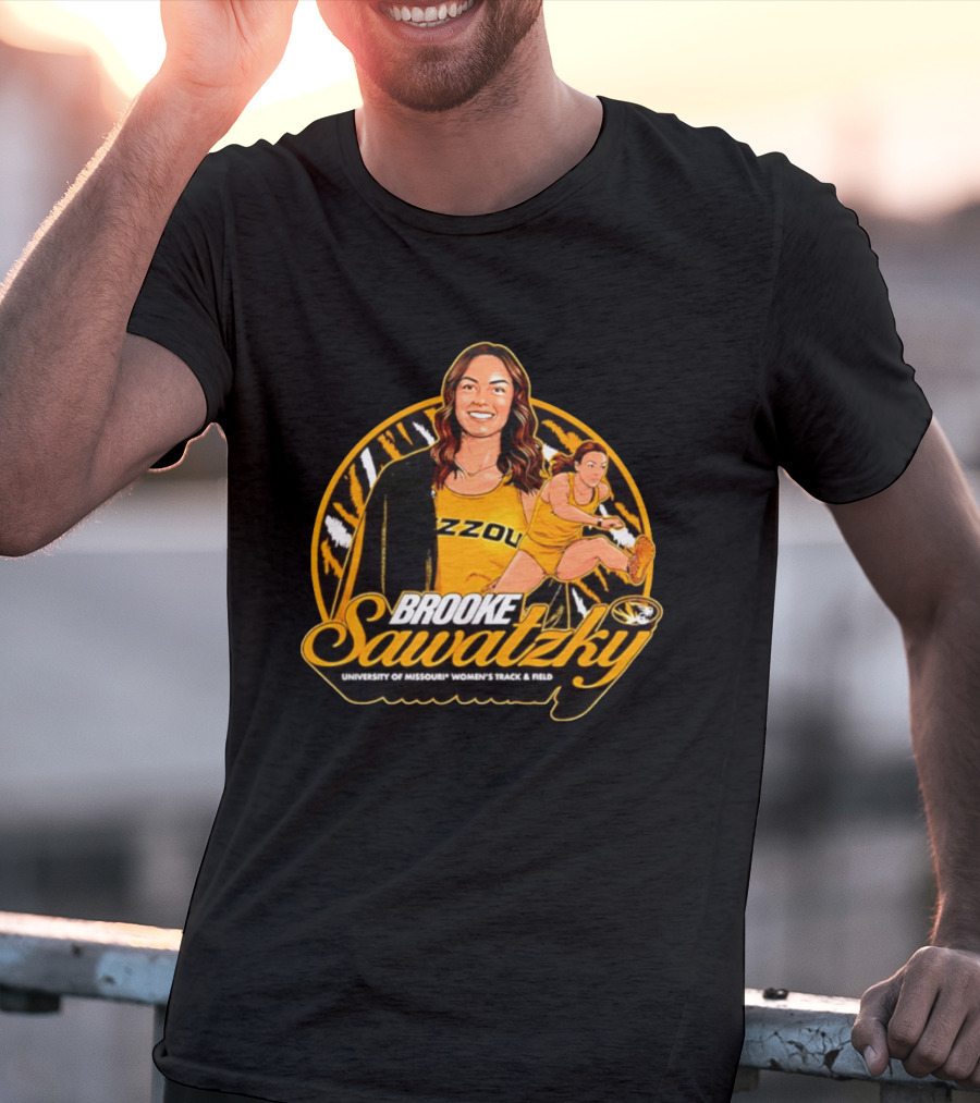 Brooke Sawatzky University Of Missouri Women's Track & Field NCAA Mizzou Tigers T-Shirt