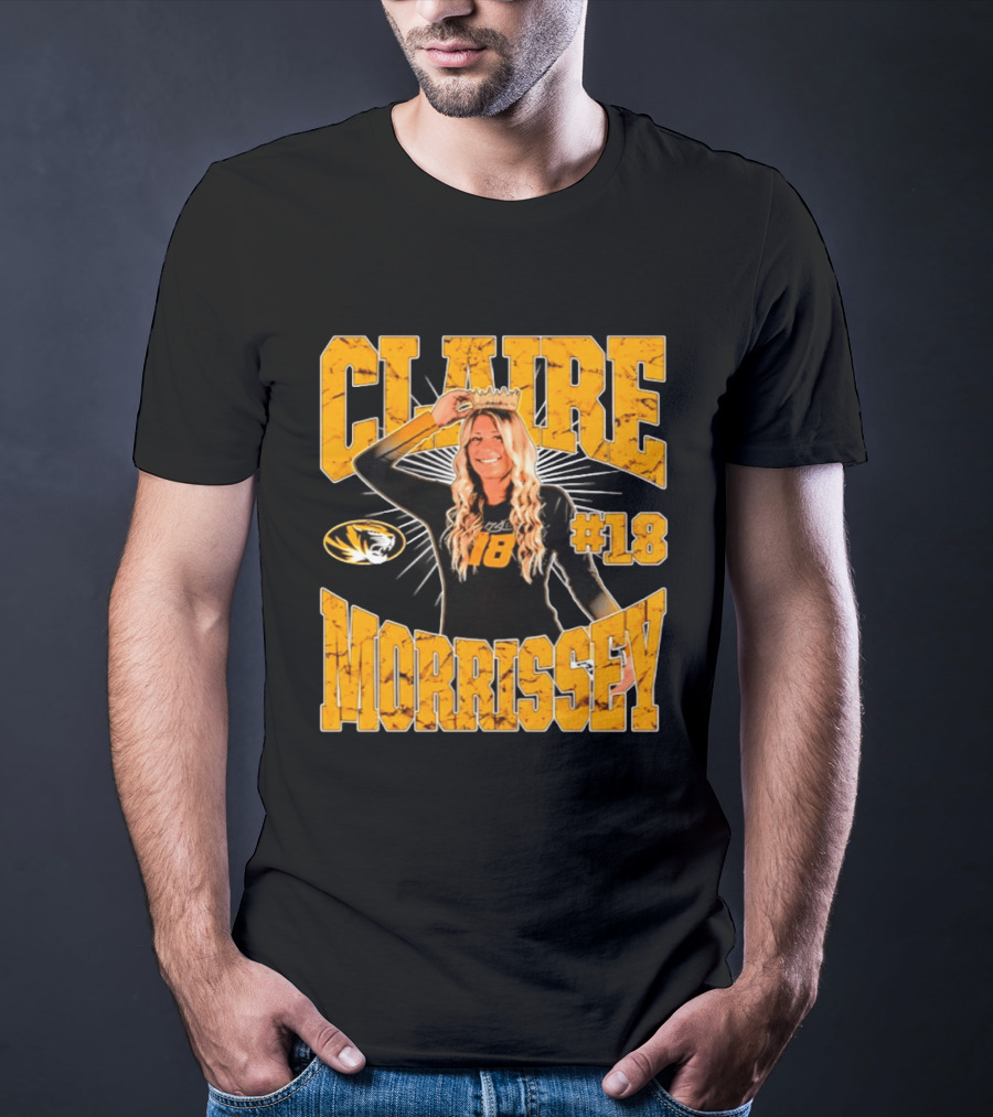 Claire Morrissey Missouri Tigers Volleyball #18 NCAA T-Shirt