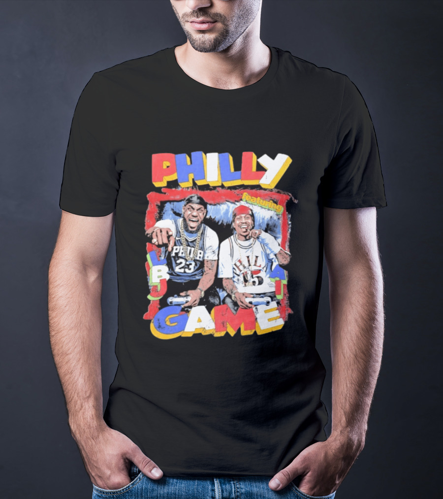 Philly Game Featuring AI And LBJ 23 15 T-Shirt