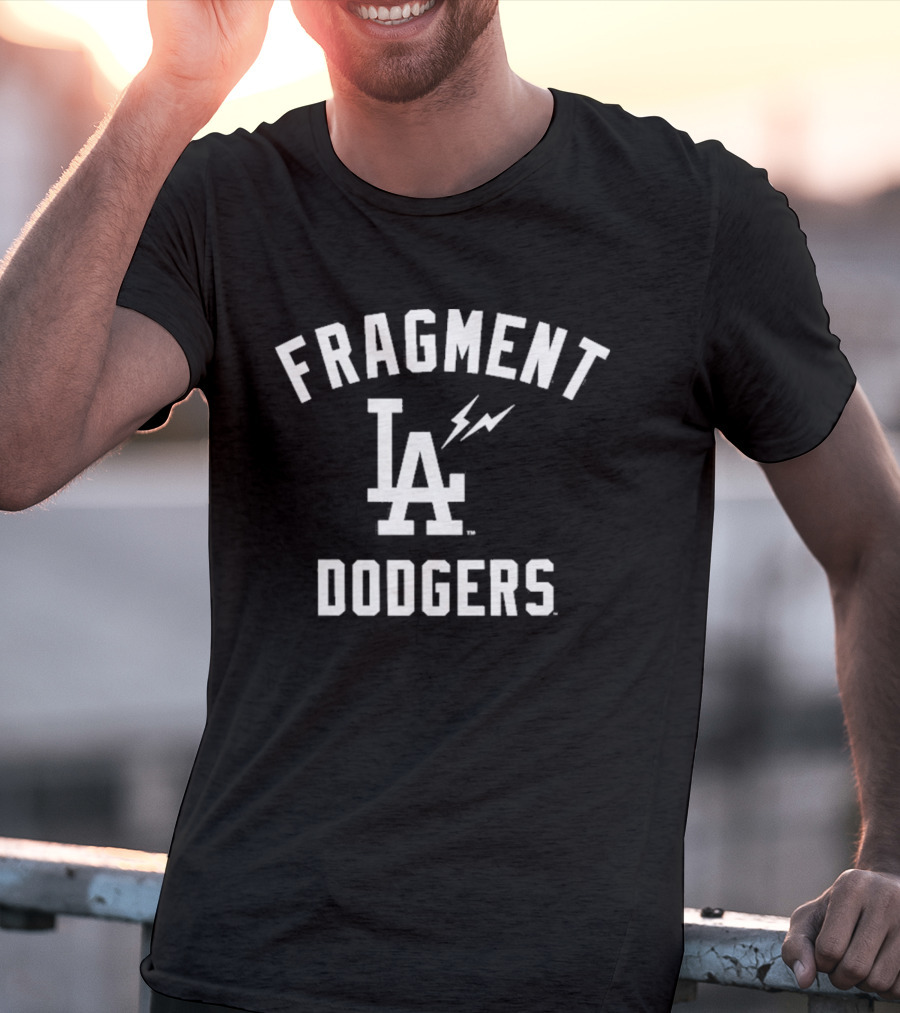 Fragment Los Angeles Dodgers Lightning Bolt Collaboration T-Shirt