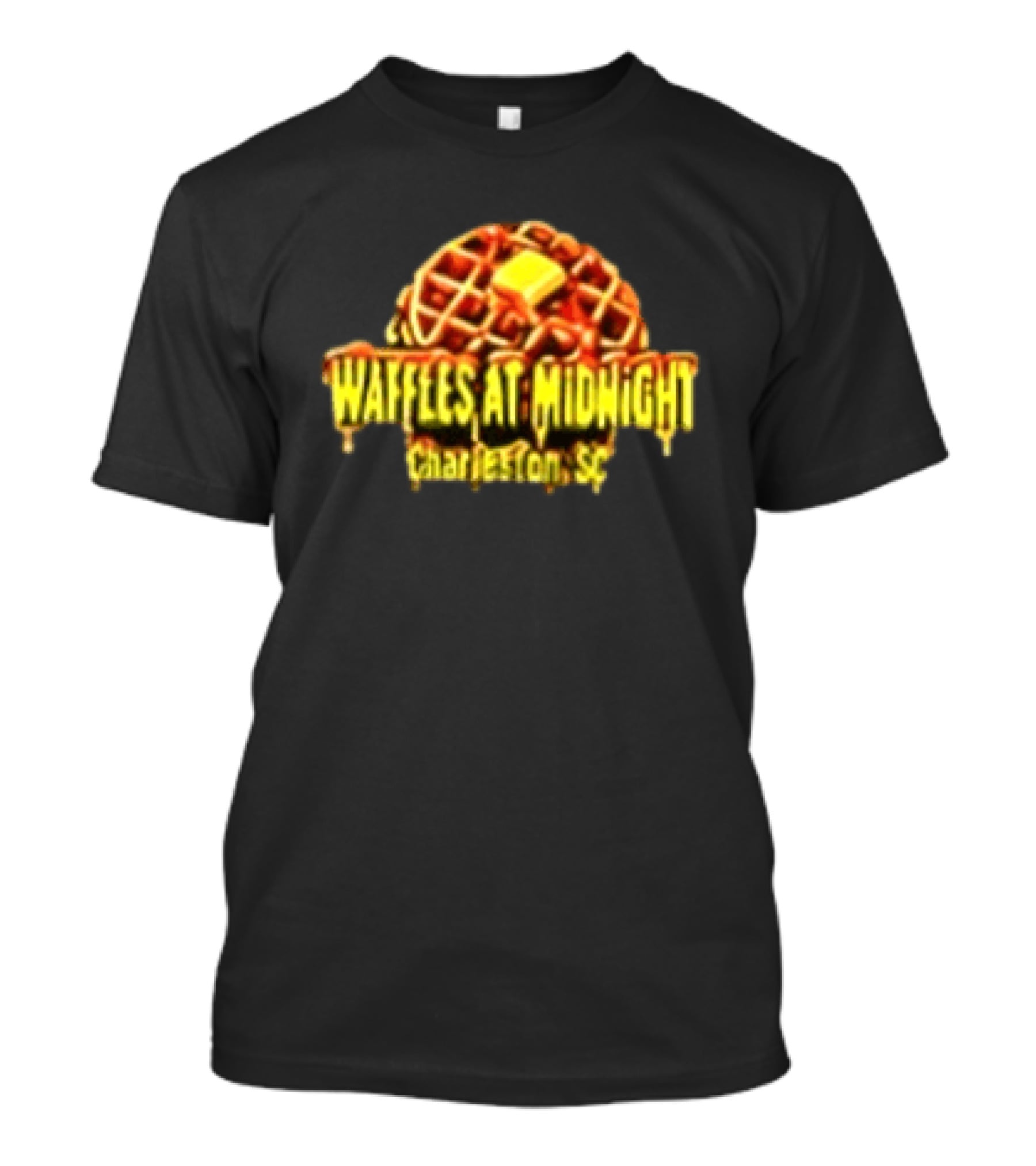 Monkey Waffles At Midnight Charleston SC Two Sided T-Shirt