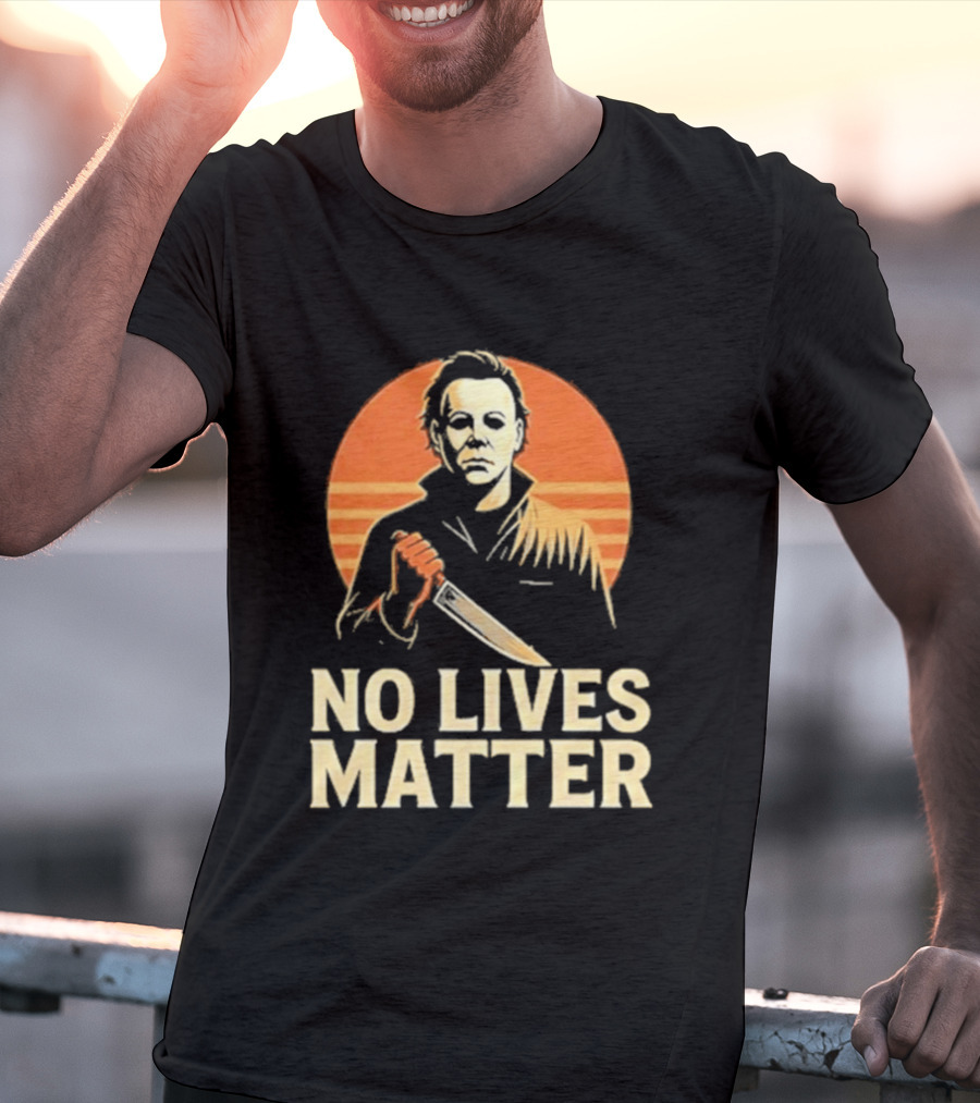 Michael Myers No Lives Matter Halloween Vintage Knife T-Shirt