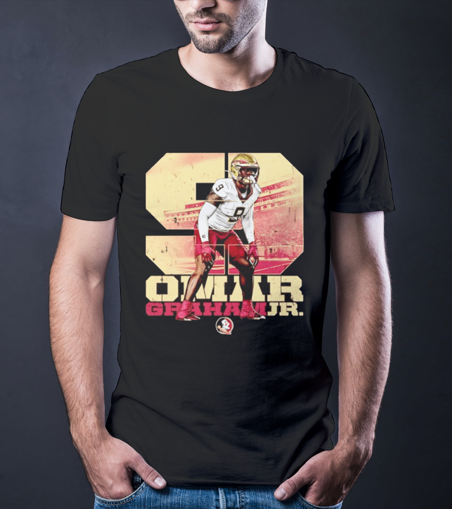 Omar Graham Jr Florida State Seminoles Football NCAA Number 9 T-Shirt