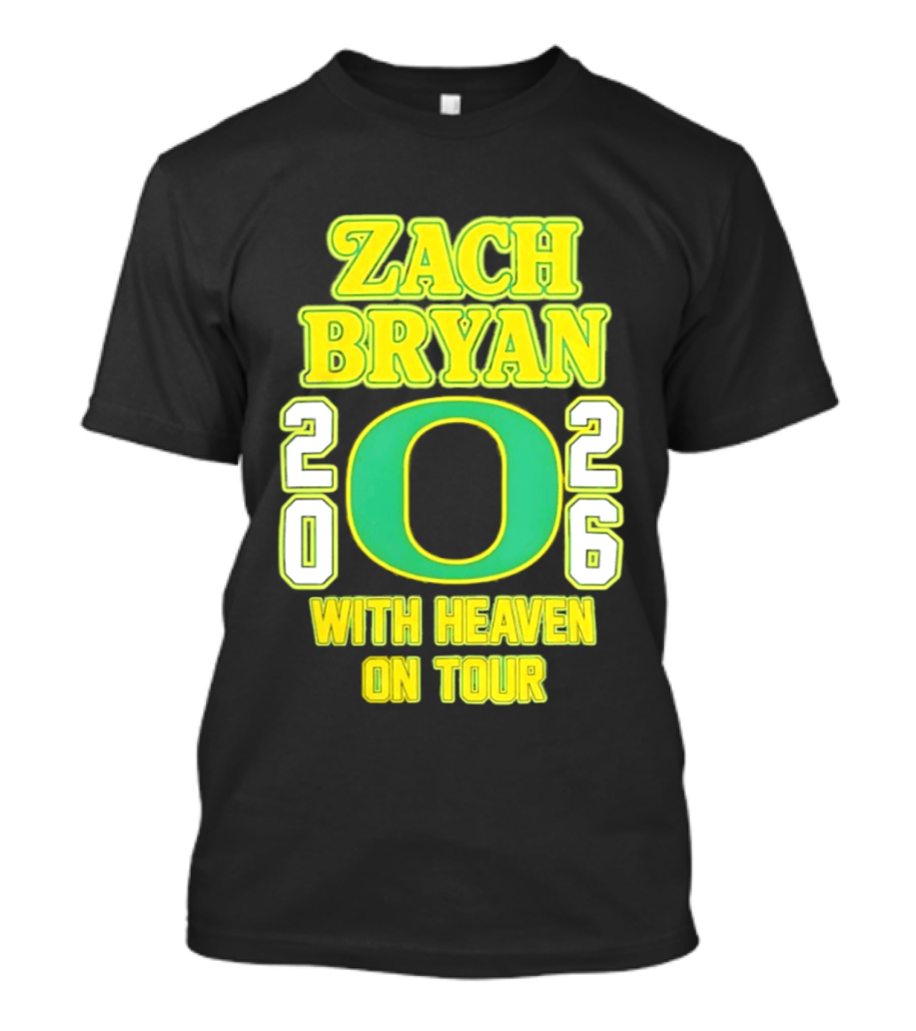 Zach Bryan Oregon 2026 With Heaven On Tour T-Shirt